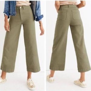 Madewell Emmett Wide-Leg Crop Pant EUC
